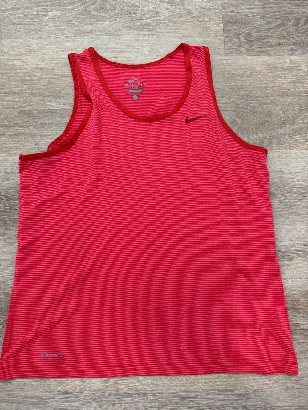 Nike Men's Red Dri-Fit Running Tank